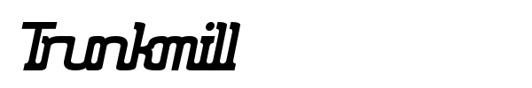 Trunkmill font preview